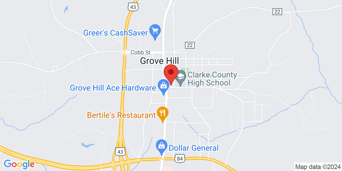 Map of Grove Hill Public Library